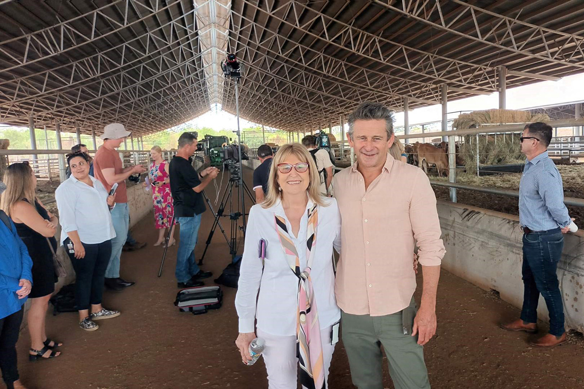 Screen Territory Director Jennie Hughes with Desert King Producer Ben Davies